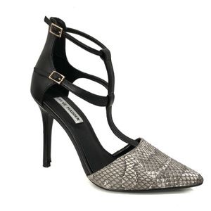 Steve Madden Pardon 4” Heel T Strap Pointed Toe 6